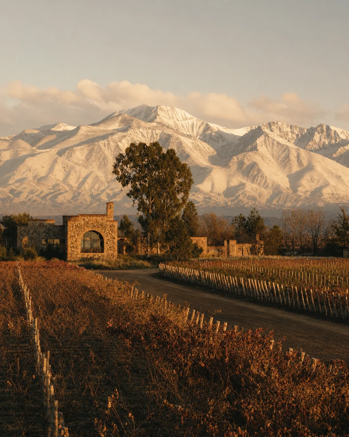 Montañas y viñedos de Mendoza