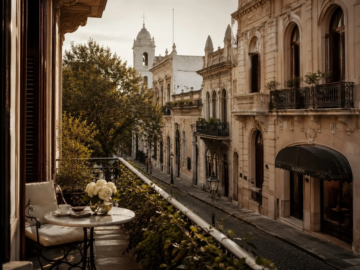Balcón histórico en Buenos Aires